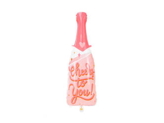  Balon foliowy, Butelka, Cheers to you - 38 x 97 cm