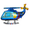 Balon Foliowy Niebieski Helikopter - 77 x 49 x 30 cm