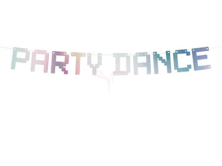 Baner imprezowy, Party Dance, Opalizujący - 9,5 x 130 cm