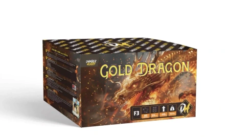 Wyrzutnia GOLD DRAGON - 80 strzałów - 25mm - PC1W8 4/1