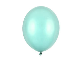  Balony lateksowe 30cm, miętowy metalizowany, 10 szt.