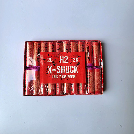 PETARDY HUKOWE Z GWIZDEM - H2 X-SHOCK - 20 sztuk - H2-WHI - Gaoo