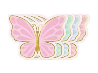  Serwetki papierowe - Motyl - Kolorowe - 16x12 cm - 12 szt.