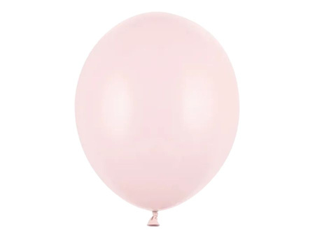 Balony lateksowe 30cm, BLADY RÓŻ, pastel, 50 szt.
