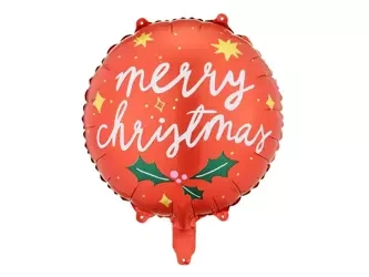 Balon foliowy, Merry Christmas, 45 cm, mix, 1 szt.