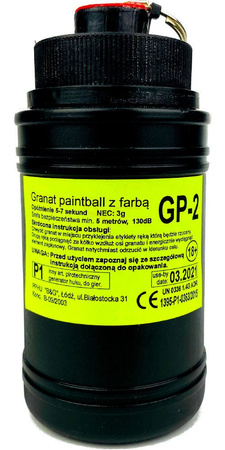 GRANAT PAINTBALL - Farba -  Zawleczka - ASG - GP-2 - B&G