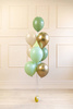 Balony lateksowe 30cm, zielone, mix - 10 szt.