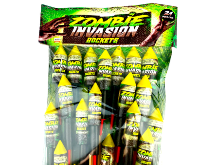 Rakiety ZOMBIE INVASION, 21 sztuk, Klasek