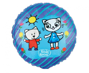 Balon foliowy 45cm - Kicia Kocia i Nunuś - 1szt.