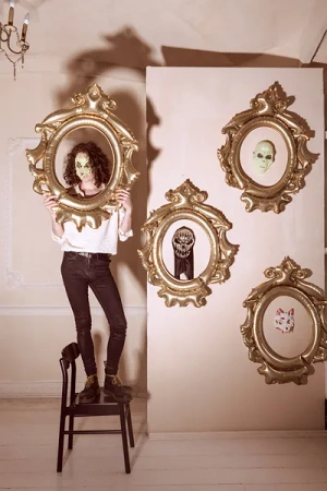 Maska na Halloween - Czaszka - 18.5 x 24.5cm