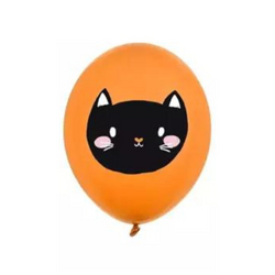 Balon lateksowy 30cm, Hocus Pocus, Kotek - Halloween - 1 sztuka