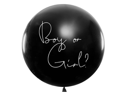 Balon lateksowy, Okrągły, Gender Reveal, Chłopiec - 1 metr