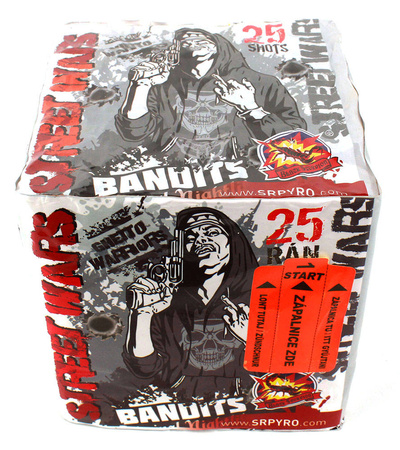 BATERIA STREET WARS - 25 strzałów KOLOROWA