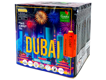 EKO Bateria Fajerwerk DUBAI, 36 strzałów, 25mm - Gaoo