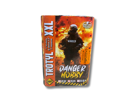 Bateria DANGER HOBBY TROTYL XXL, 16 strzałów, 38 mm, CLE4355, SRPYRO