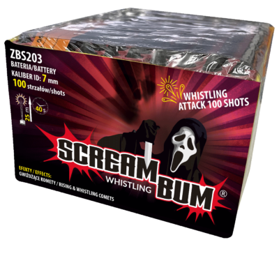 PISZCZKI WHISTLING ATTACK, SCREAM BUM, 100 strzałów, ZBS203, ZomBum