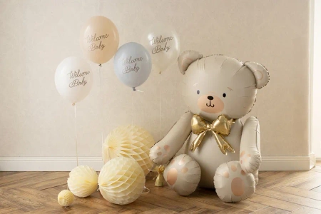 Balony 30cm - Welcome Baby - Niebieski mix - 6 sztuk