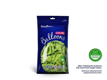 Balony lateksowe 12cm Pastel Lime Green (LIMONKOWY) 100 szt.