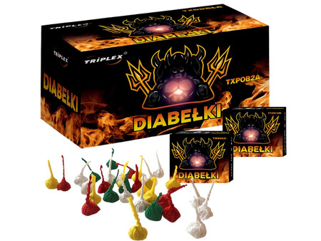 CAŁY KARTON 50x DIABEŁKI KOLOROWE (TXP082A) Triplex