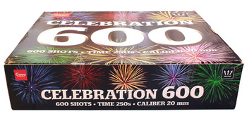 POKAZ FAJERWERKÓW CELEBRATION 600, 600 strzałów, 20mm - Gaoo