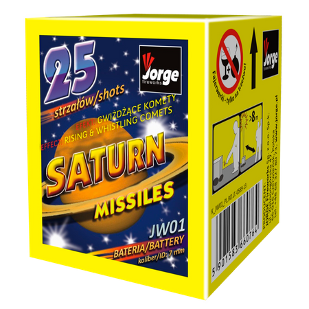 Piszczki SATURN MISSILES, 25 strzałów, 6 mm, JW01, Jorge