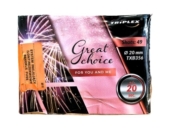 BATERIA GREAT CHOICE FOR YOU AND ME - 49 strzałów - 20mm - TXB356 - Triplex