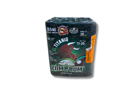 WYRZUTNIA HUKOWA EL TITANIO, 16 strzałów, 20 mm, ZB540, ZomBum