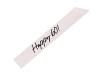 Szarfa - Happy 60 - Kremowa - 76 cm - 1 szt.