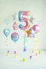 Balon foliowy - Cyfra 5 - Kolorowa - 86cm