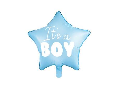 Balon foliowy - Błękitna Gwiazdka - It's a Boy - 48 cm