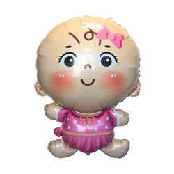 Balon Foliowy Dziewczynka - Bobas - 49 x 69.5 cm