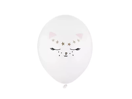 Balon Strong 30cm - Pastel Pure White - Kotek - 1 szt.