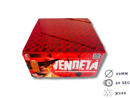 Bateria BEST PRICE,  VENDETA, 100 strzałów, 20mm - KLASEK 
