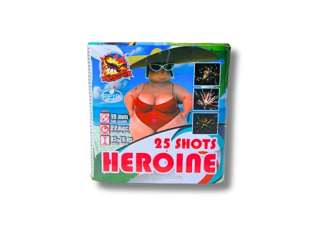 Bateria HEROINE, 25 strzałów, 19 mm - SRPYRO