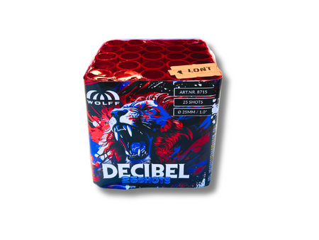 Bateria DECIBEL, 25 strzałów, 25 mm, Wolff