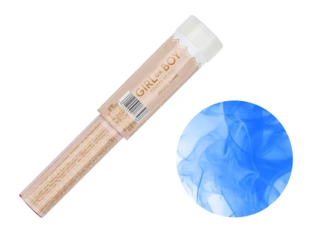 Świeca dymna z rączką - niebieska - It's a boy" - 1 sztuka