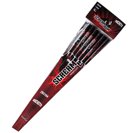 ZESTAW RAKIET SCREAM BUM ROCKET, 6 szt,  ZBS104, ZomBum