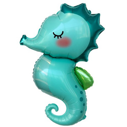 Balon Foliowy Konik Morski Bajkowy - 58.5 x 98 cm
