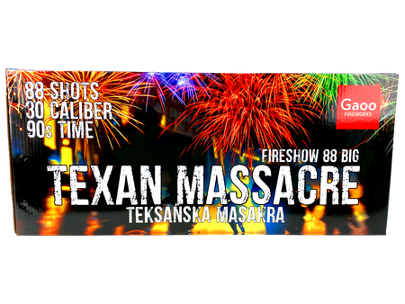 Bateria TEXAN MASSACRE, 88 strzałów, 30mm - Gaoo