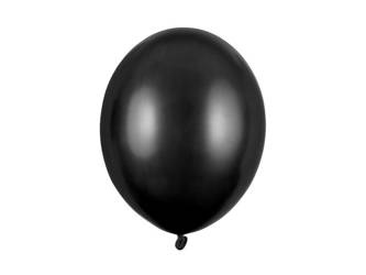 Balony lateksowe 30cm, czarny metalizowany, 25 szt.