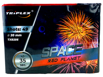 Bateria RED PLANET, 49 strzałów, 20mm - Triplex