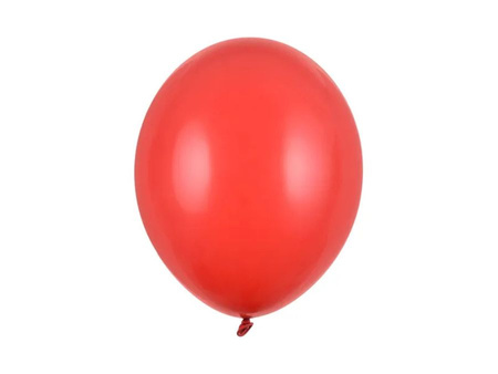 Balony lateksowe 23 cm Pastel Poppy Red (CZERWONY) 100 szt.