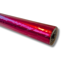 Papier do pakowania, Metaliczny, Czerwony, 70 x 200cm