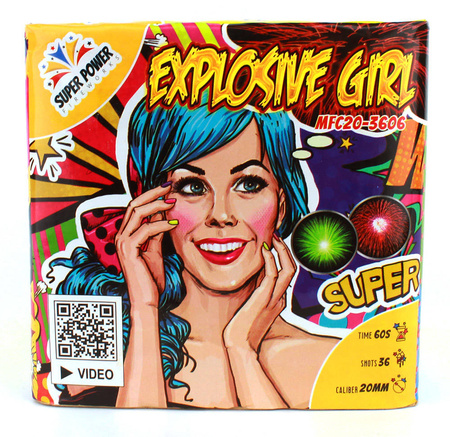 Bateria EXPLOSIVE GIRL, 36 strzałów, 20mm - SuperPower - 36strz. 20mm