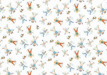 Papier do pakowania, Dzieci, Biały - 70/200cm