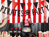 Baner imprezowy, Pirates Party, Czarny - 14 x 100 cm