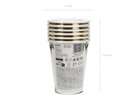 Kubeczki papierowe - Pająk - Halloween - 400ml - 6 sztuk