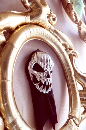 Maska na Halloween - Czaszka - 18.5 x 24.5cm