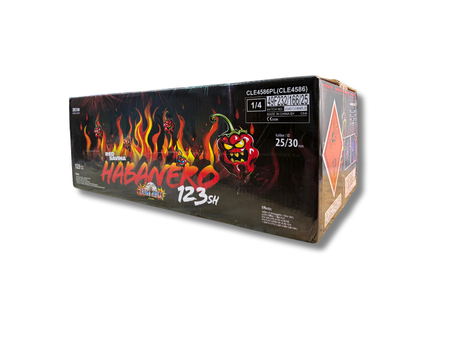 POKAZ FAJERWERKÓW HABANERO RED SAVINA, 123 strzały, 25-30 mm, ZBC500, ZomBum