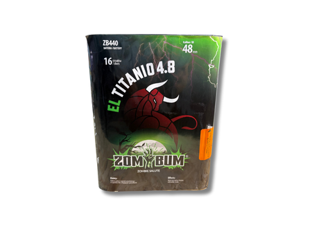 WYRZUTNIA HUKOWA EL TITANIO 4.8, 16 strzałów, 48 mm, ZB440, ZomBum